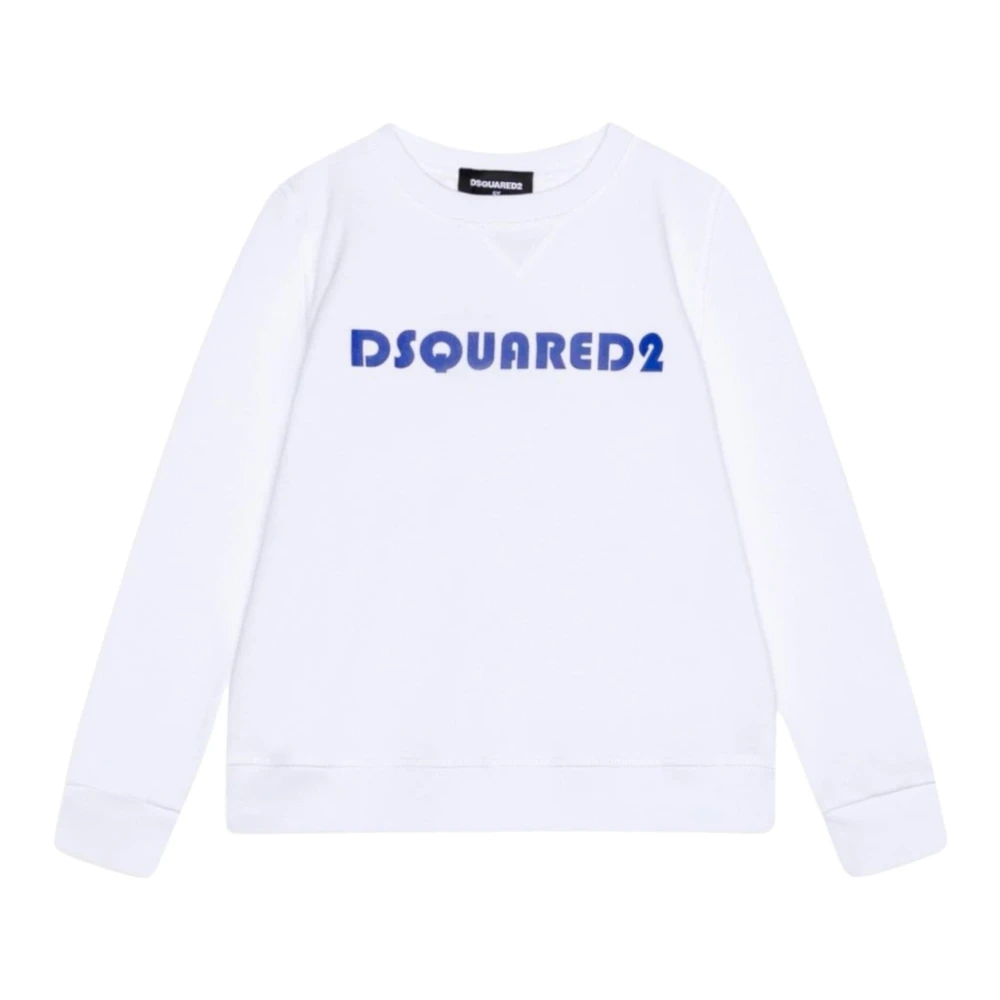 Dsquared2 Boys White Sweatshirt Certified Product - Kids Sweatshirts - 10 Y - Kids