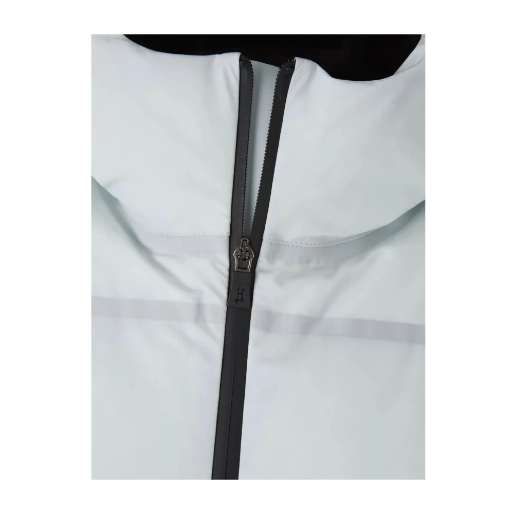 Herno Witte Impact Hooded Zipper Jacket White Heren