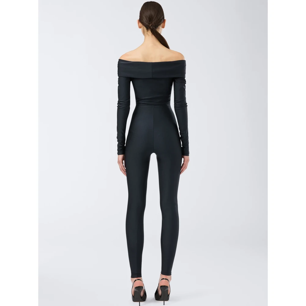 Andamane Zwarte Cut Out Jurk Gemaakt in Italië Black Dames
