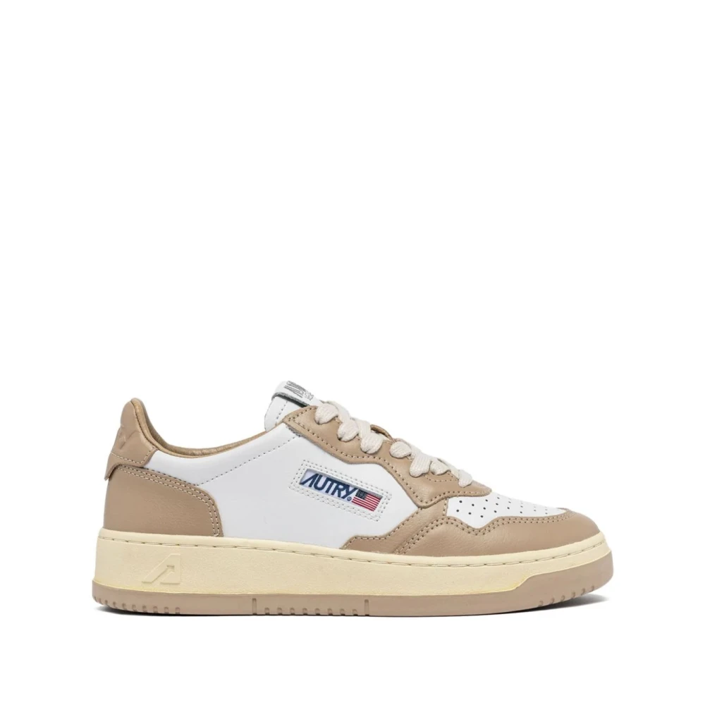Autry Chic Leather Trainers In White & Black - Female - Sneakers - Multicolor - 3 Uk - Shoes