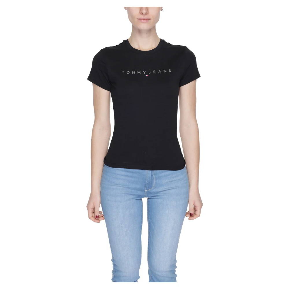 Tommy Jeans Casual Linea T-Shirt Black Dames