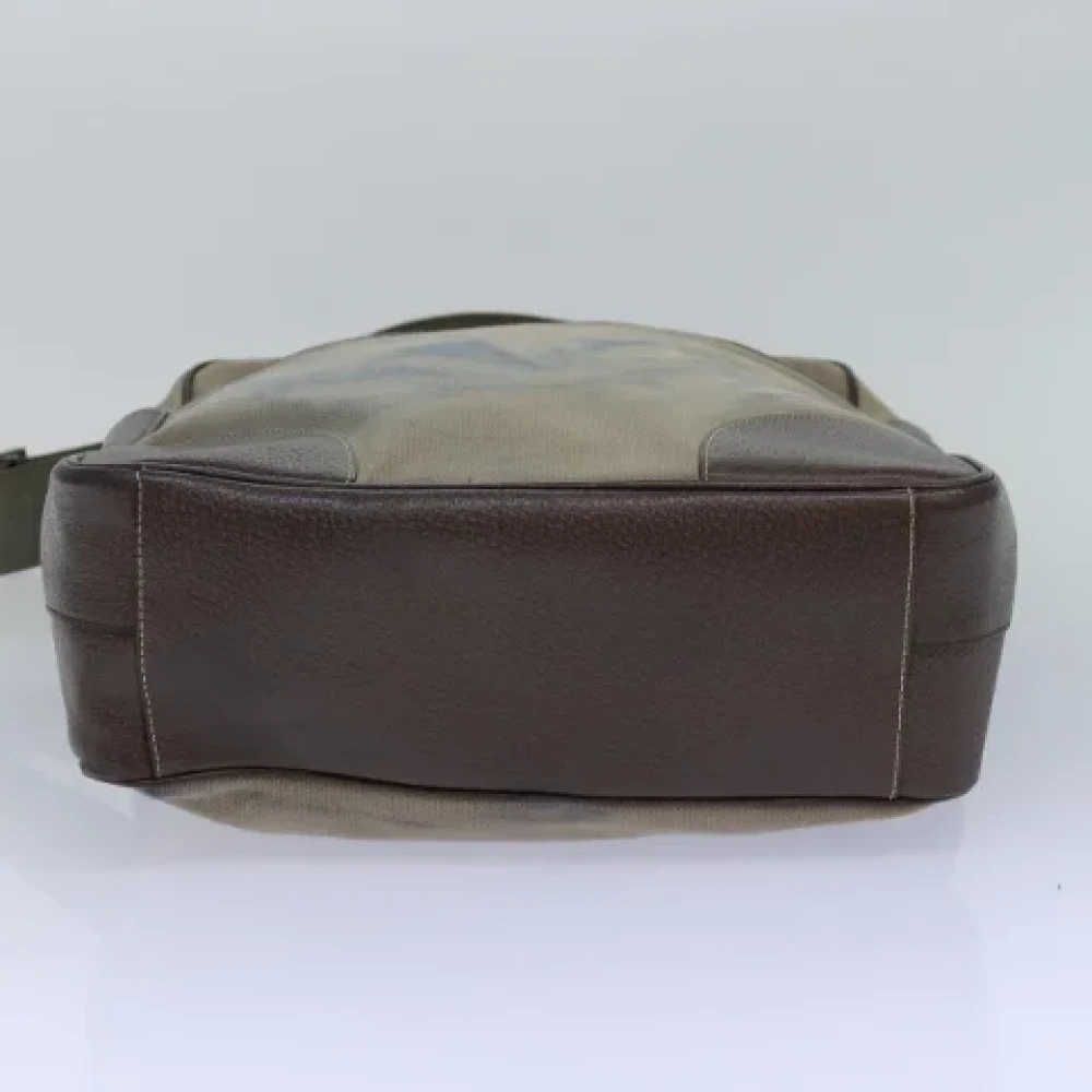 Prada Vintage Pre-owned Canvas prada-bags Brown Dames