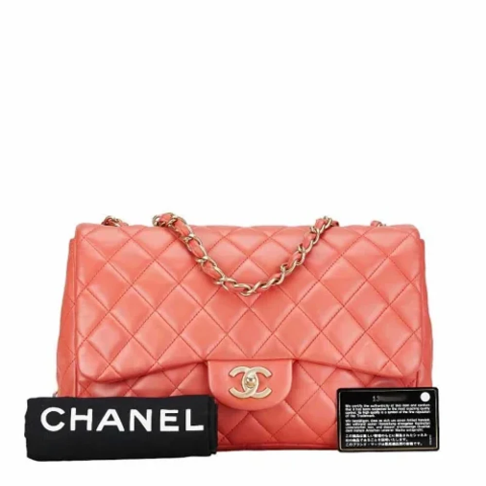 Chanel Vintage Pre-owned Leather chanel-bags Pink Dames