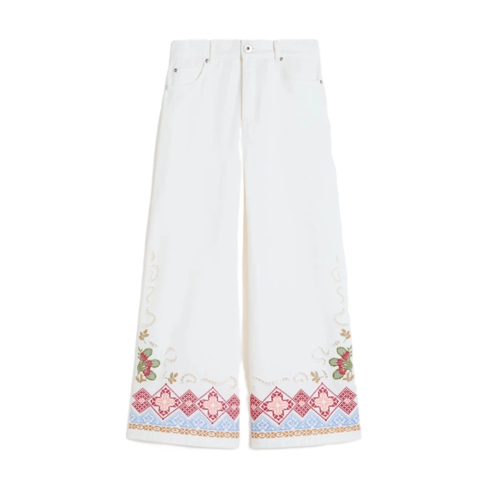 Weekend Max Mara Mujer Blanco Pantalones, Talla: 3XS
