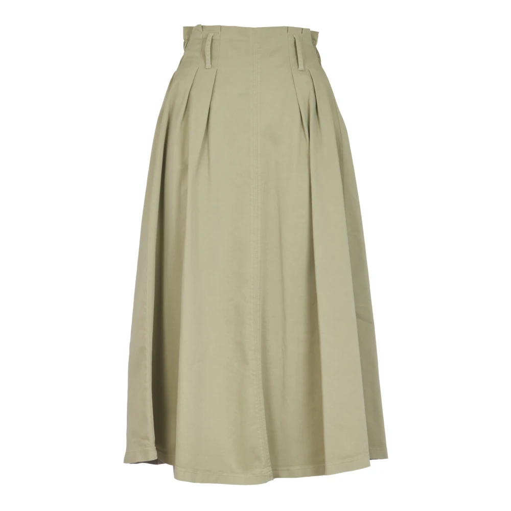 Forte Elegante Groene Midi Rok Green Dames