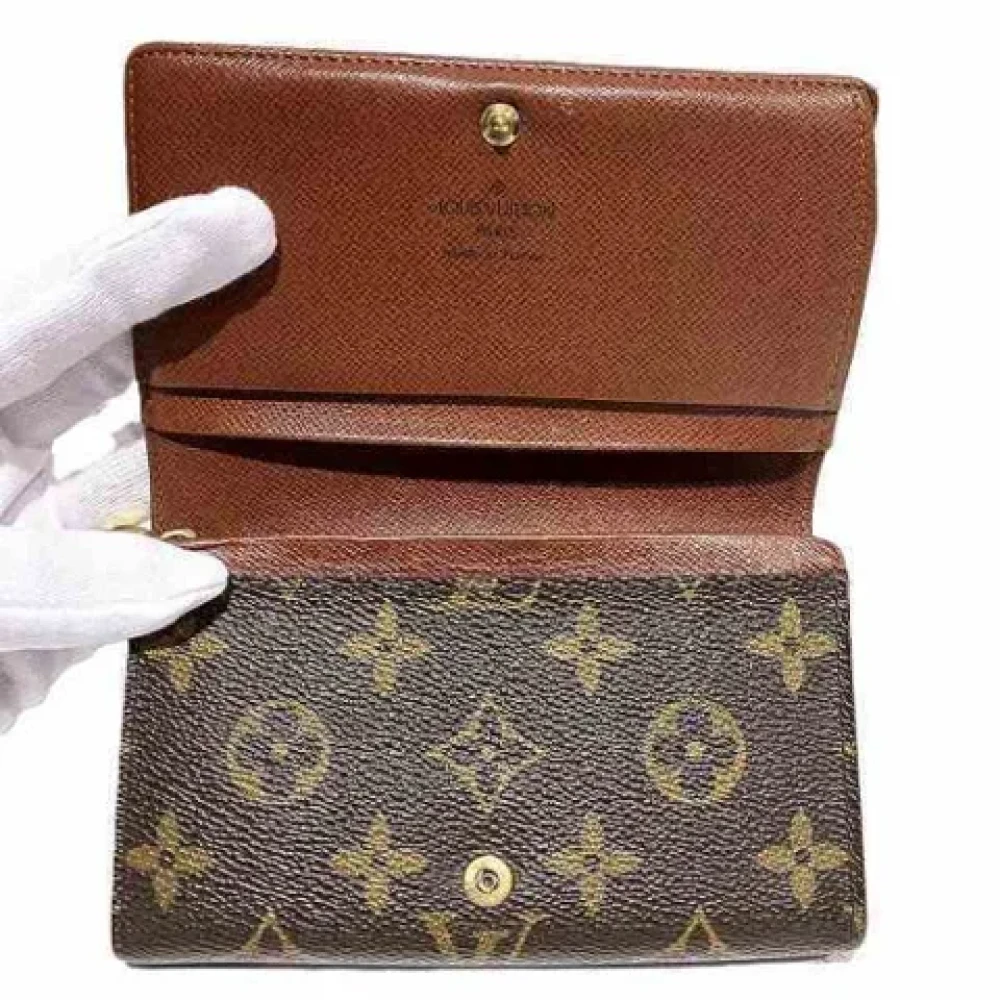 Louis Vuitton Vintage Pre-owned Canvas wallets Brown Dames