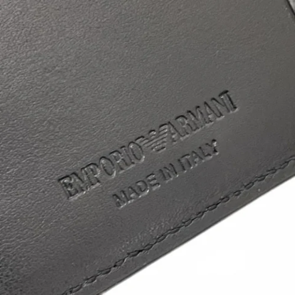 Armani Pre-owned Leather wallets Black Dames