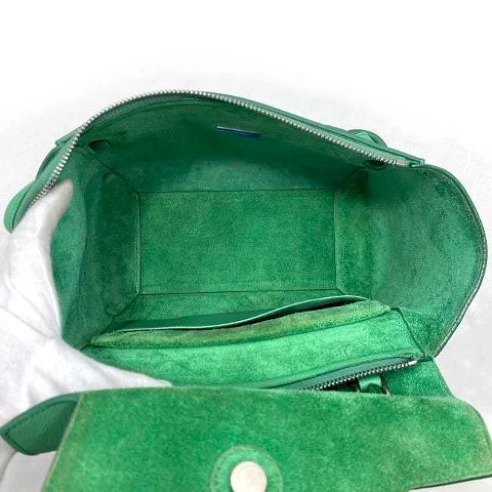 Celine Vintage Pre-owned Leather totes Green Dames