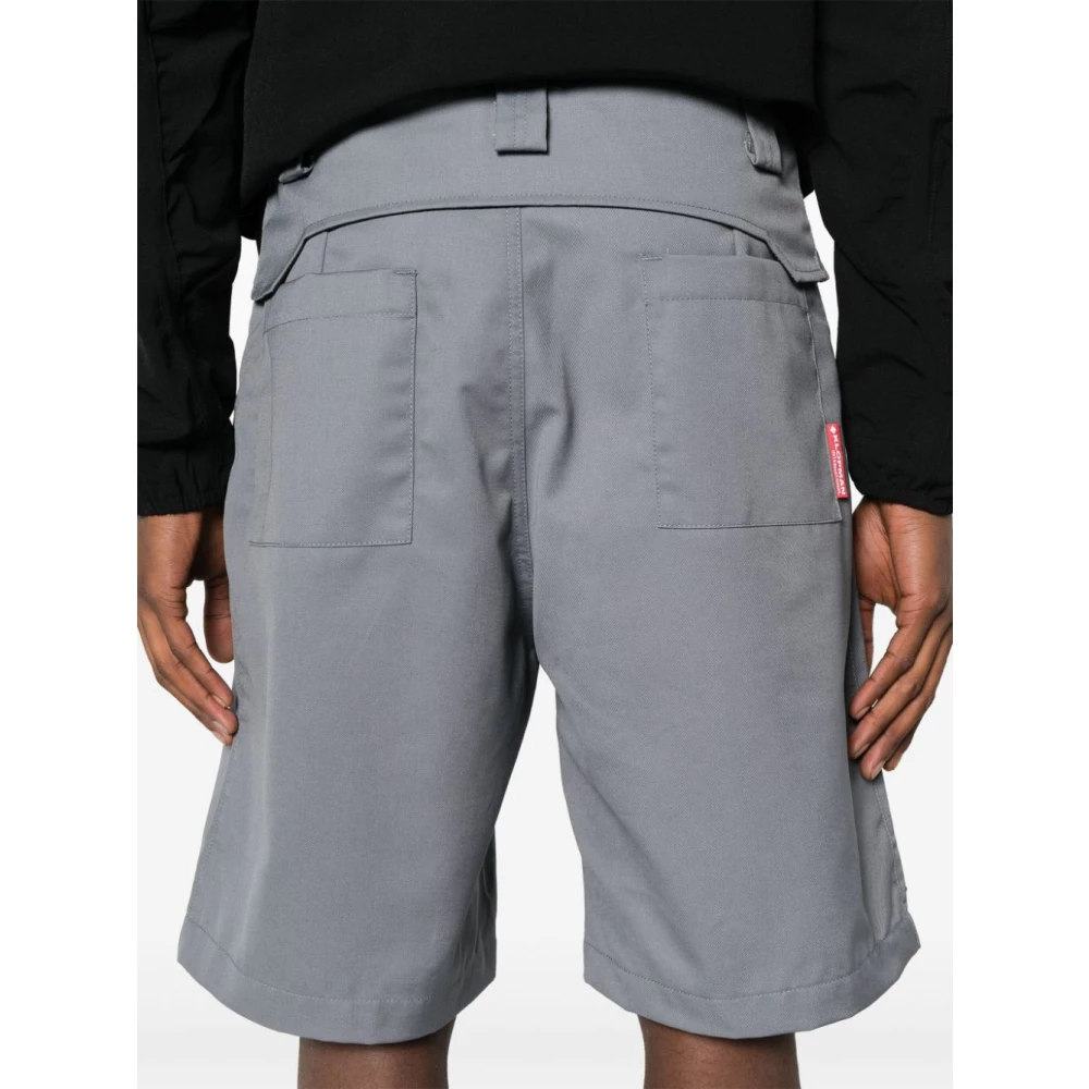 Gr10K Gevouwen Riem Shorts Gray Heren
