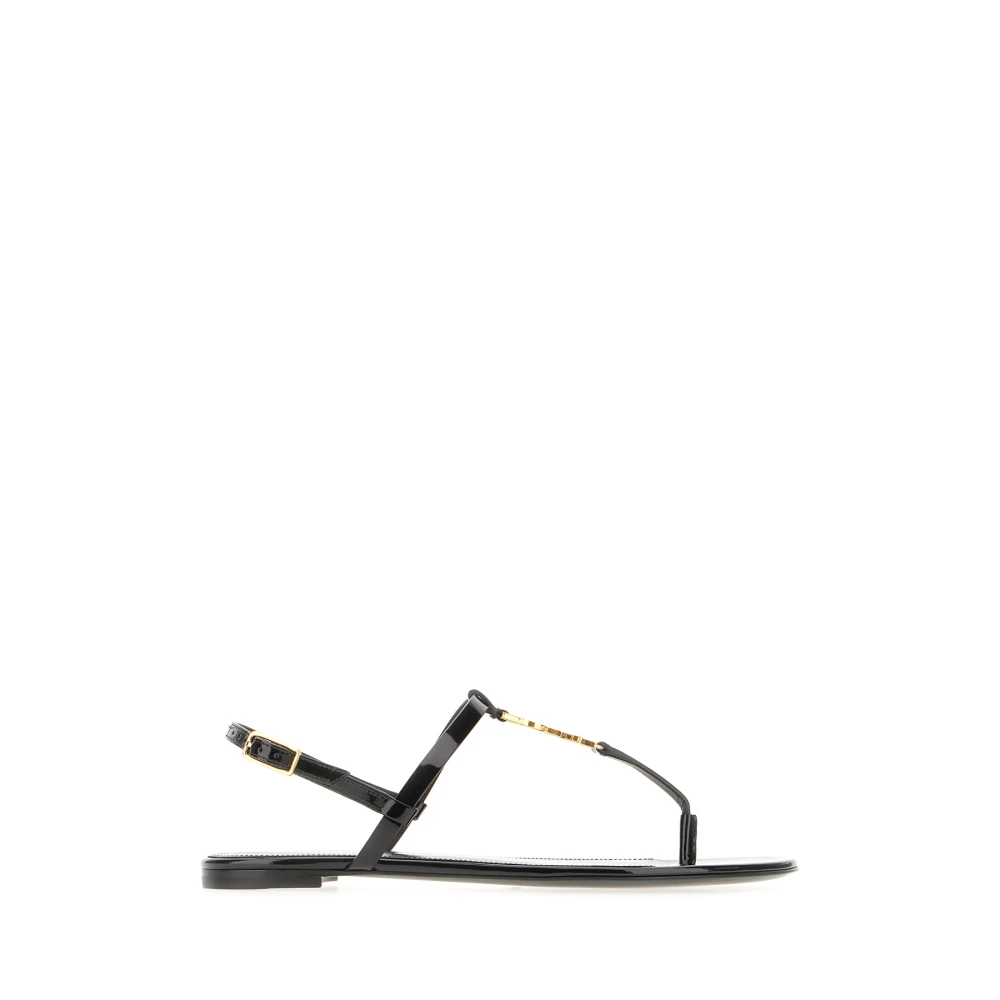 Saint Laurent Women's Black Stylish Sandals For Summer Outfits