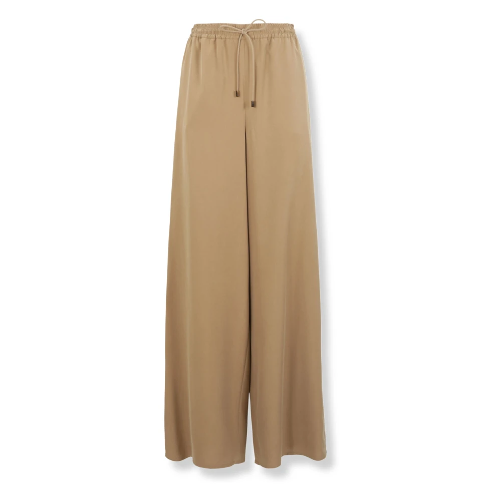 Max Mara Wide Trousers - Female - Wide Trousers - Beige - 2XS - Trousers
