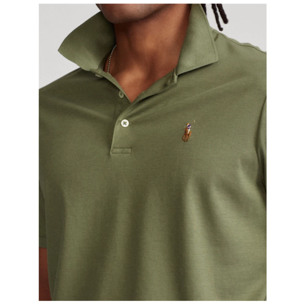 Polo Ralph Lauren Slim Fit Pima Katoenen Polo Green Heren