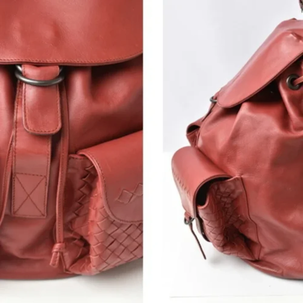 Bottega Veneta Vintage Pre-owned Fabric backpacks Pink Dames