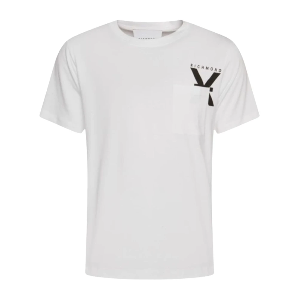 John Richmond Herr Casual T-shirt White, Herr