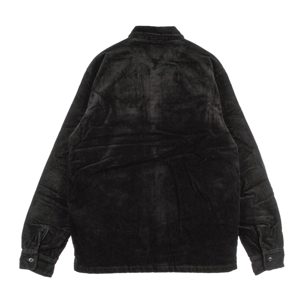 Carhartt WIP Fluwelen Gewatteerd Overhemd Jas Black Heren