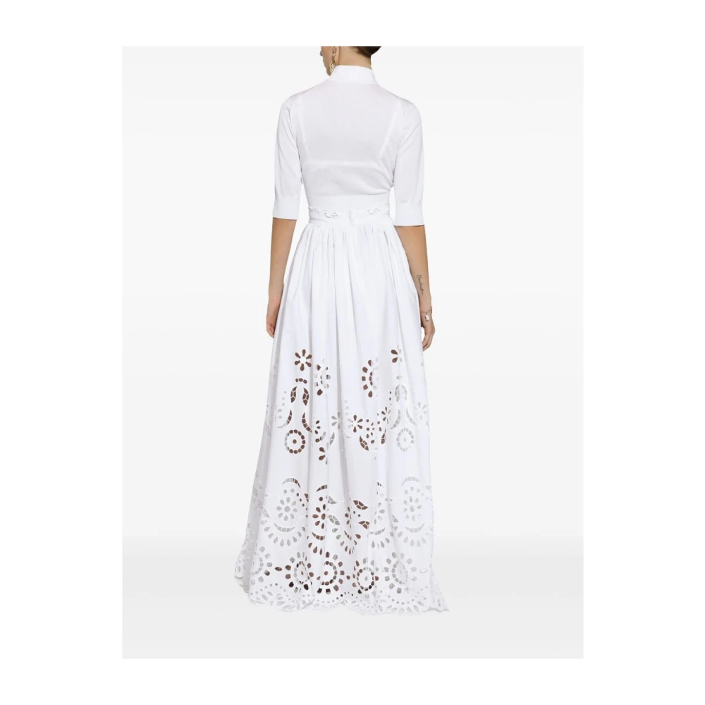 Dolce & Gabbana Witte Polo Cropped T-shirts en Polos White Dames