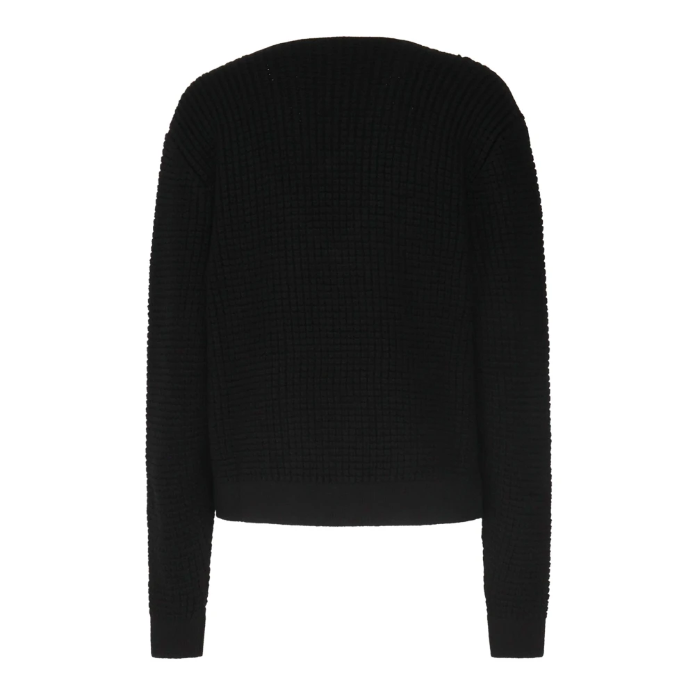 Genny Zwarte Sweater Collectie Maglieria Black Dames