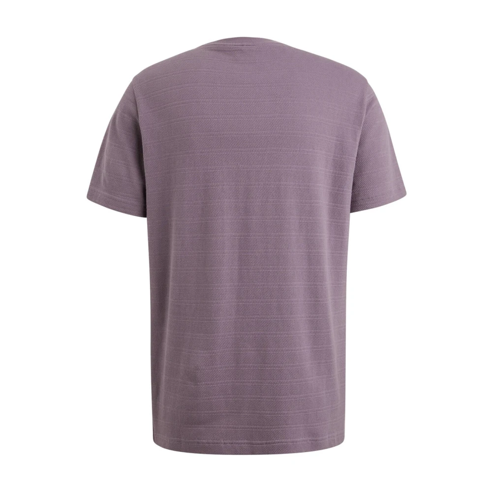 PME Legend Gestreept korte mouw R-hals T-shirt Purple Heren