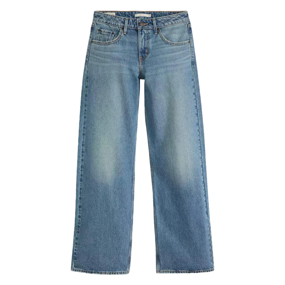 Levi's Kvinno Blå Jeans Dam, W28 L32, Bomull, Low Loose Jeans