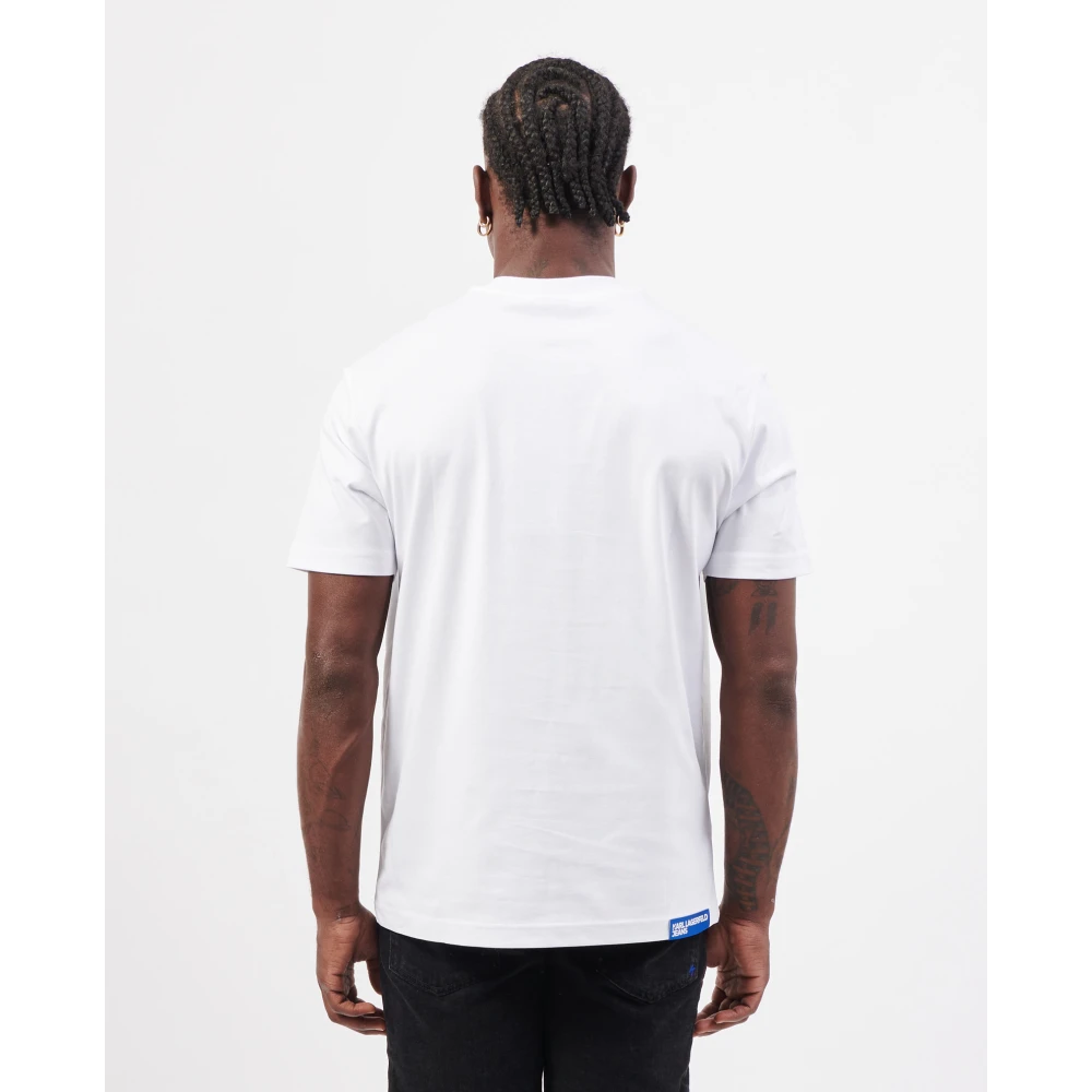 Karl Lagerfeld T-shirts en Polos Wit White Heren