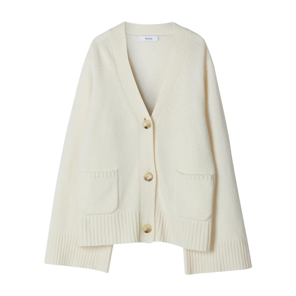 Stylein Merinowol Hailey Cardigan White Dames