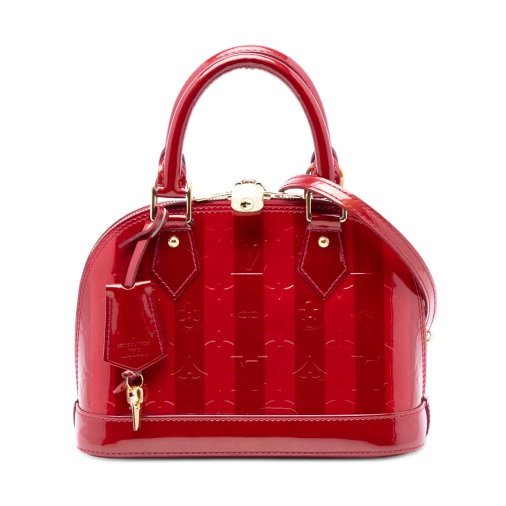Louis Vuitton Vintage Women's Red Pre-Owned Alma Satchel Handbag