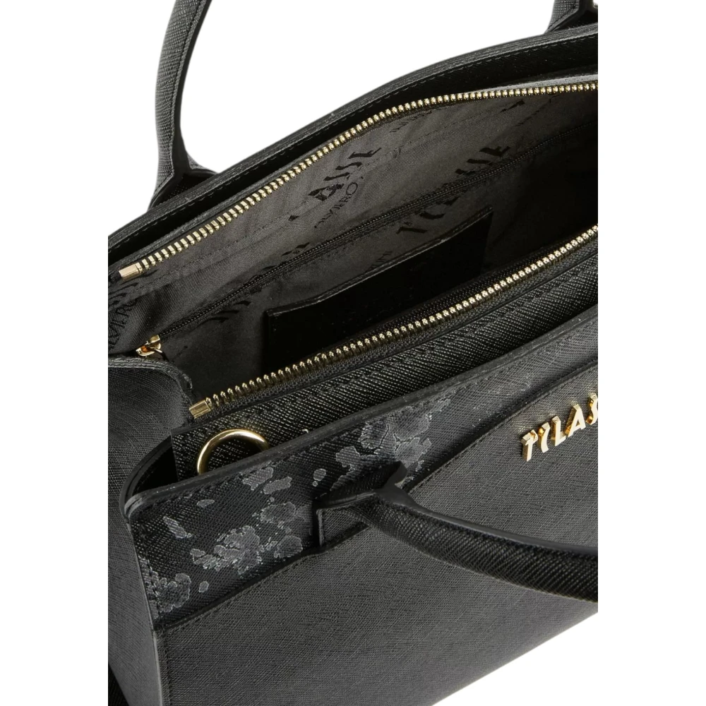 Alviero Martini 1a Classe Digital City Grande Handtas met Schouderband Black Dames