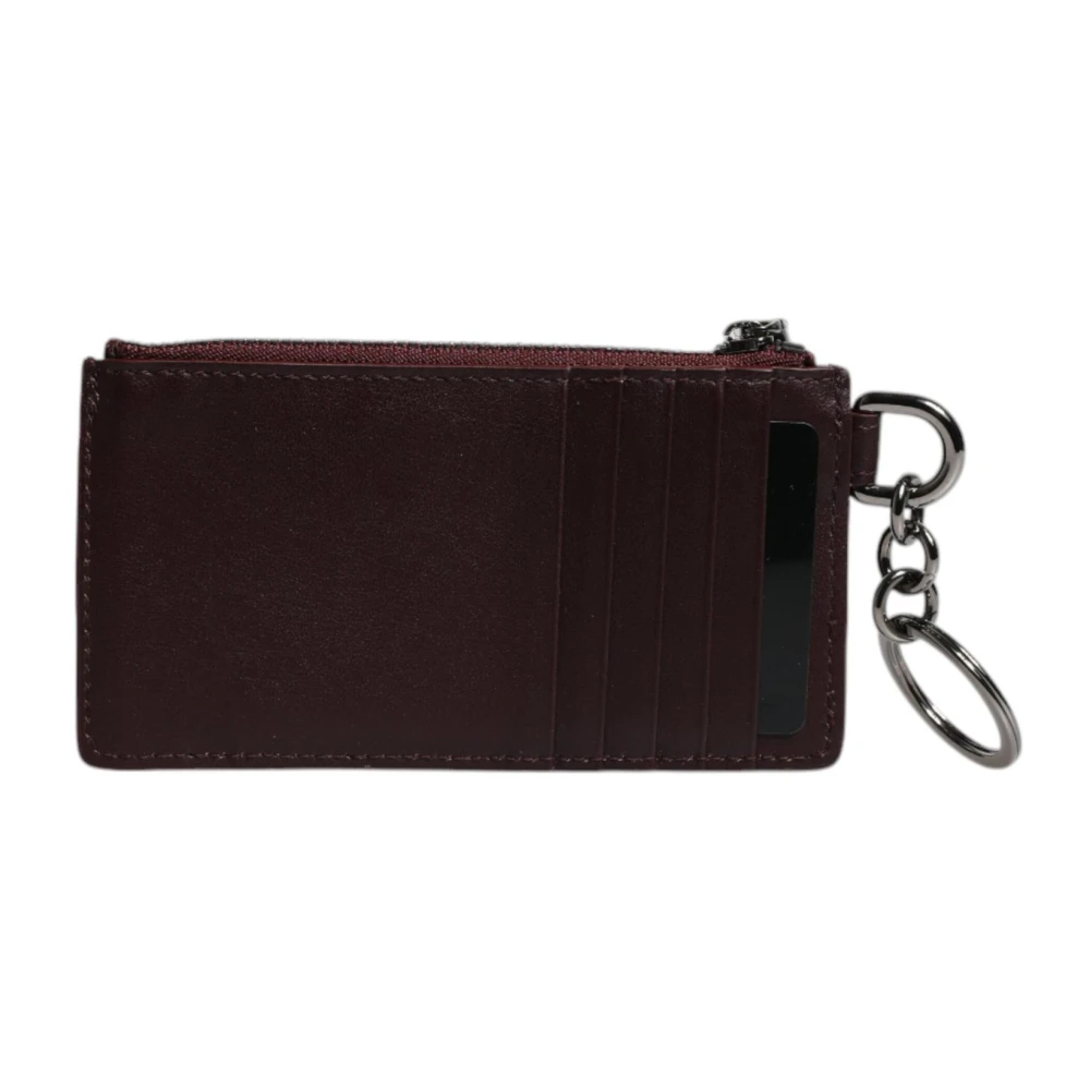 Dolce & Gabbana Bruin Kalfsleren Kaarthouder Portemonnee Brown Heren