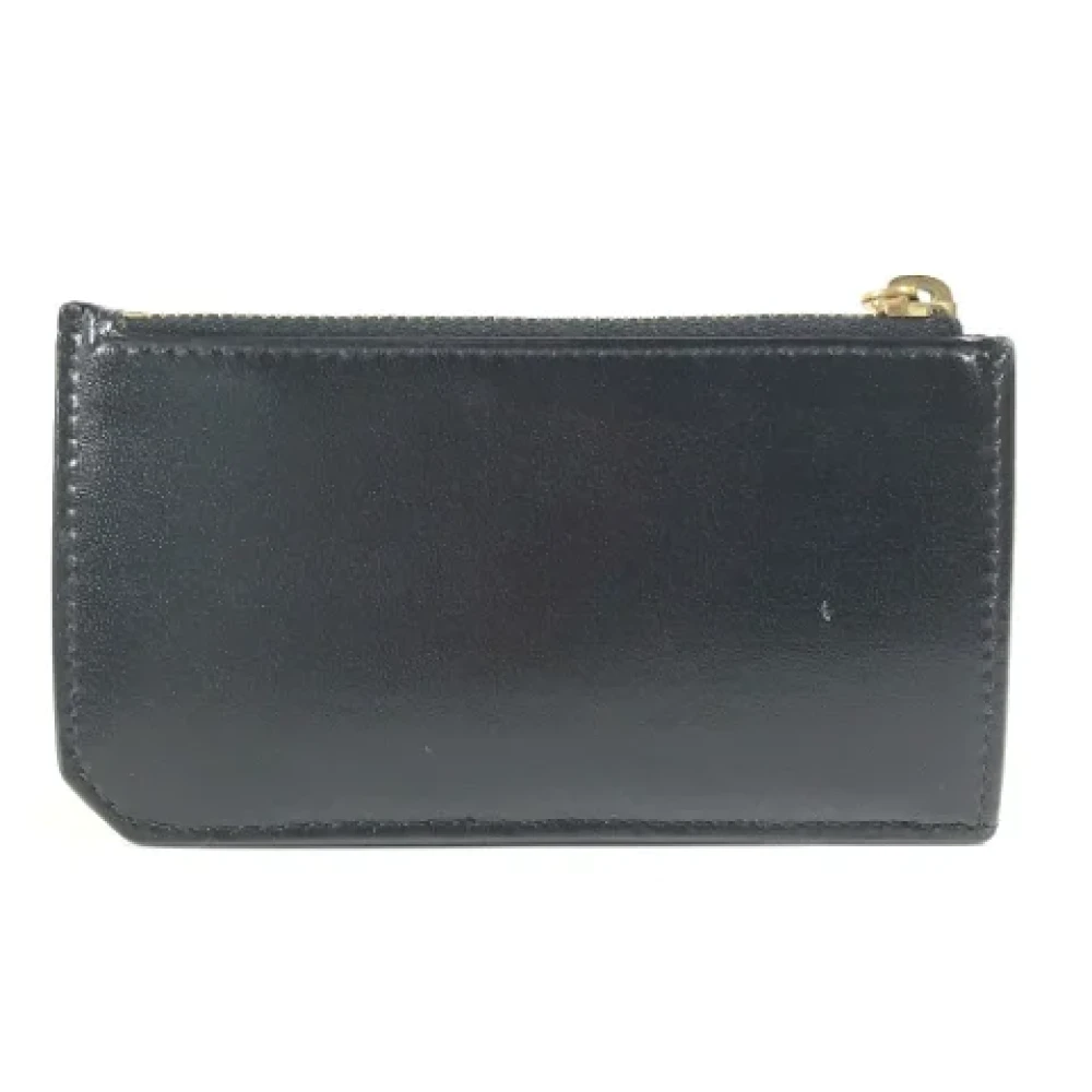 Yves Saint Laurent Vintage Pre-owned Leather wallets Black Heren