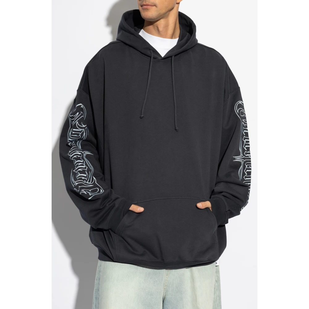 Vetements Sweatshirt met logo Blue Heren