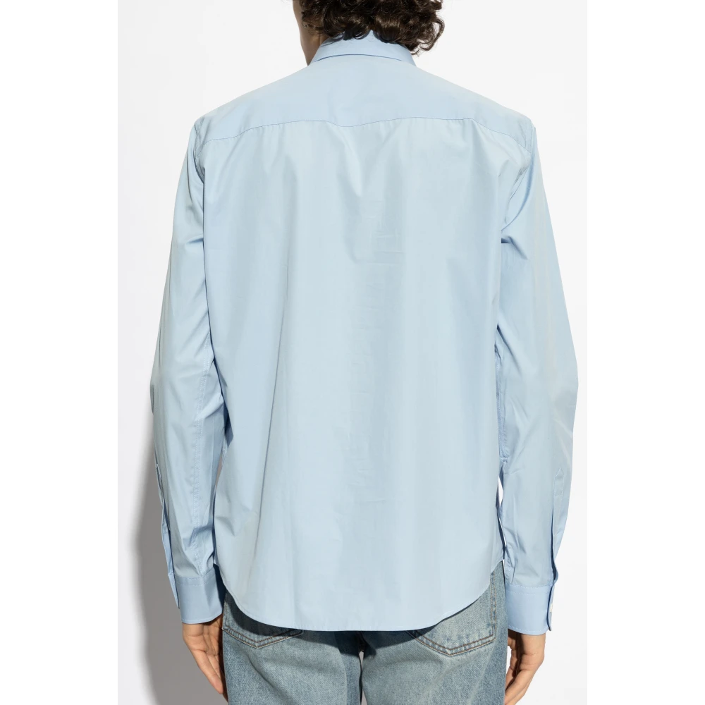 Ami Paris Overhemd met logo Blue Heren