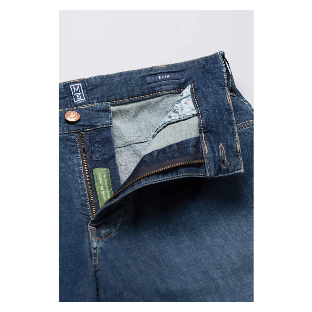 Meyer Slimme Denim Jeans met Super-Stretch Blue Heren