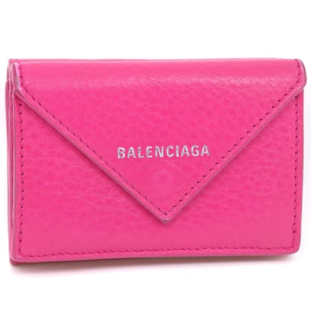 Balenciaga Vintage Pre-owned Leather wallets Pink Dames