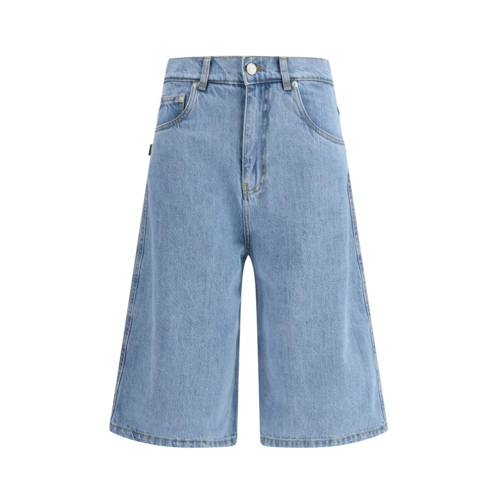 Coperni Women's Blue Denim Shorts, S, Denim Bermuda Shorts
