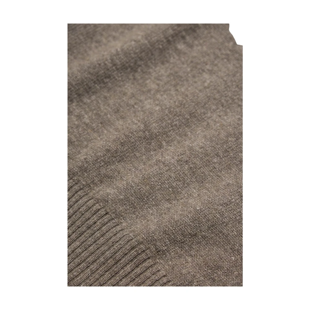 Oscar Jacobson Elegante Wol-Kasjmier Rolkraag Trui Brown Heren