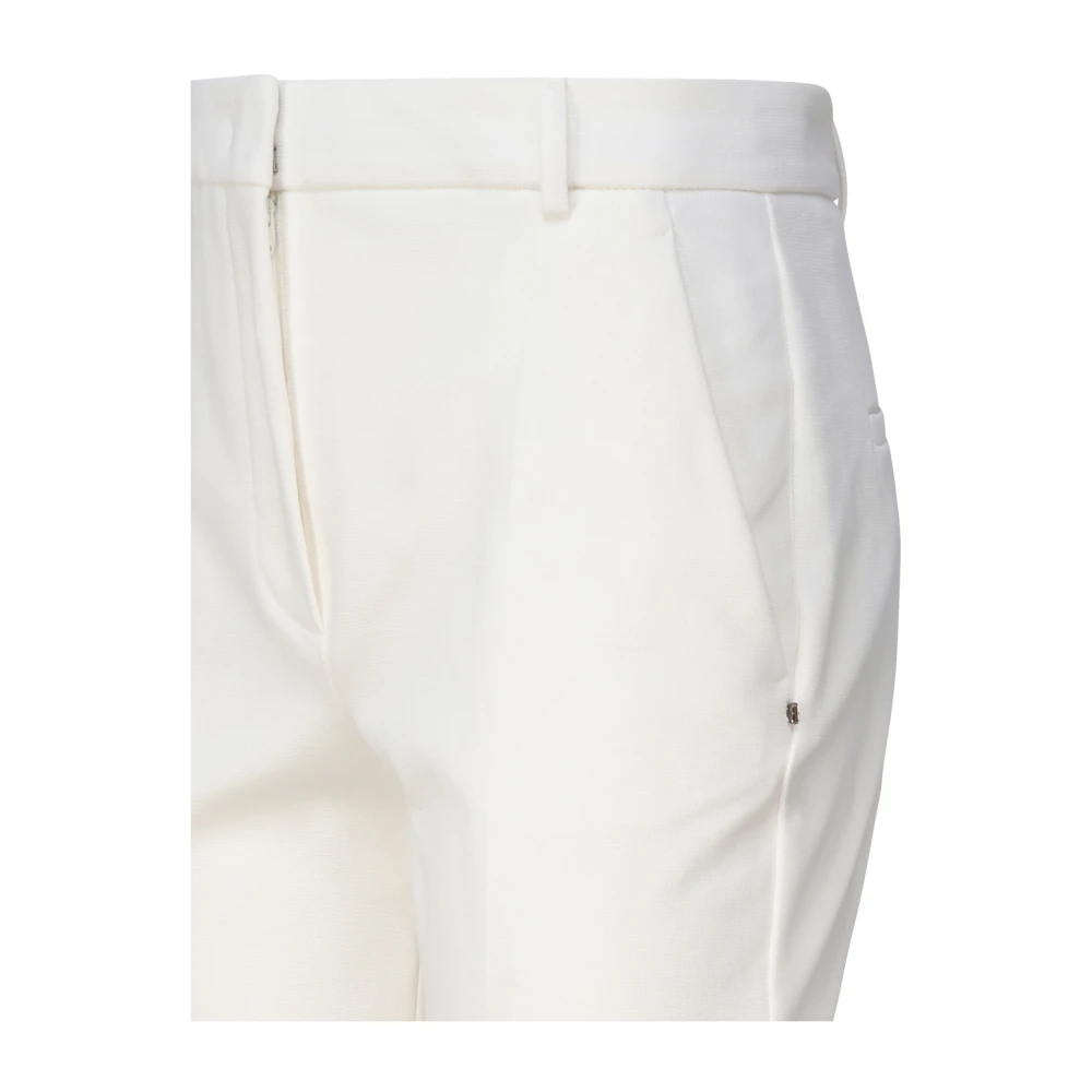 SPORTMAX Witte Broek voor Sportieve Look White Dames