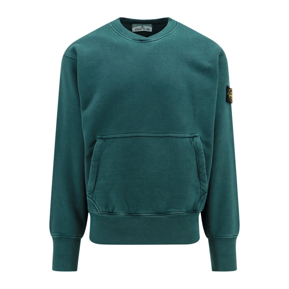 Felpa verde clearance stone island