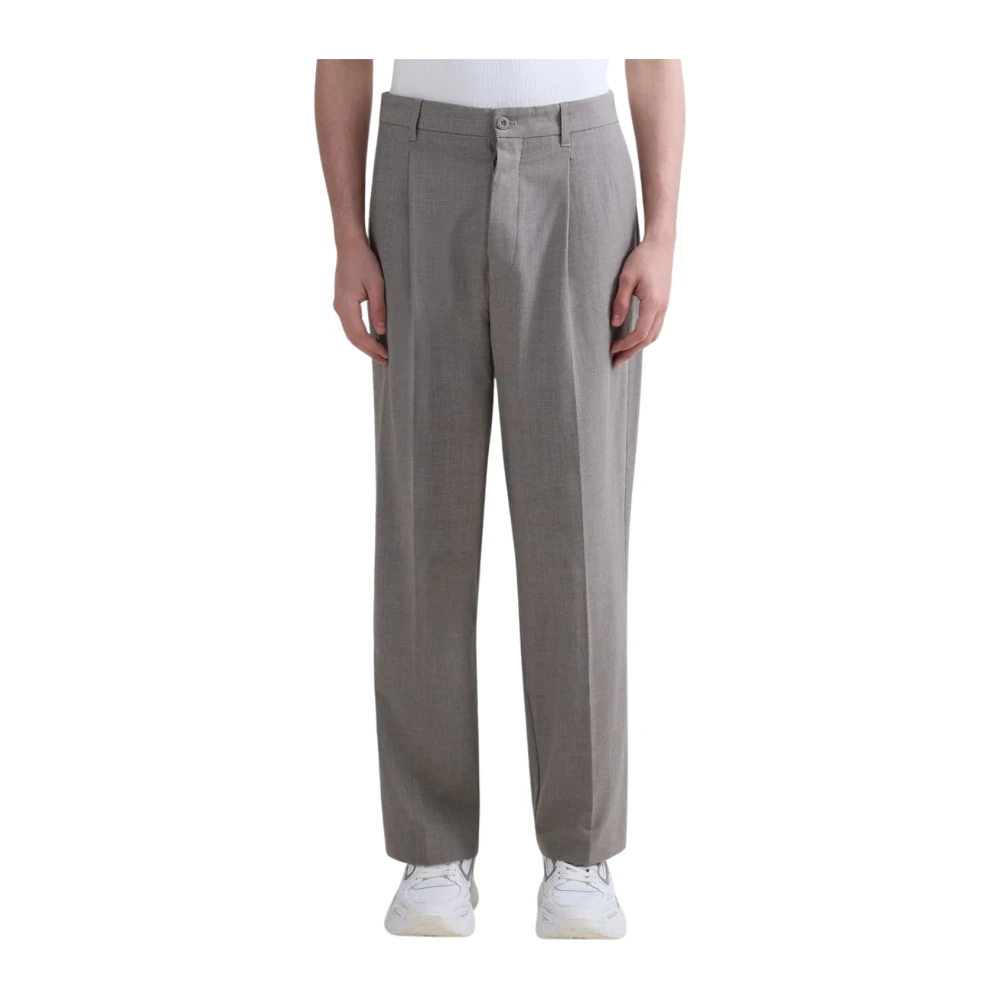 Replay Men's Gray Straight Trousers - Straight Trousers - W29 L32 - Trousers