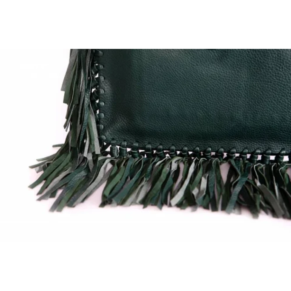 Valentino Vintage Pre-owned Leather handbags Green Dames