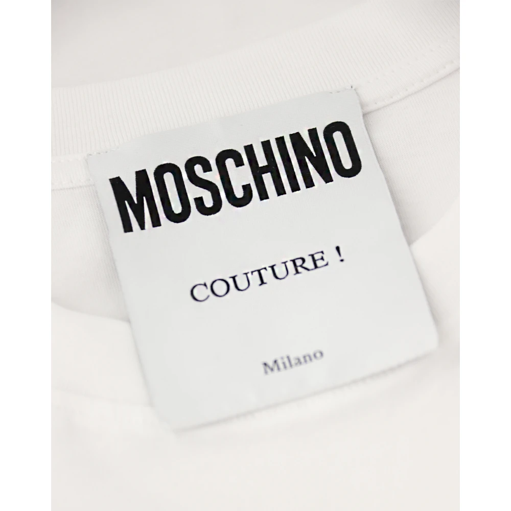 Moschino Biologisch Katoen Liefde Vertrouwen Tee White Dames