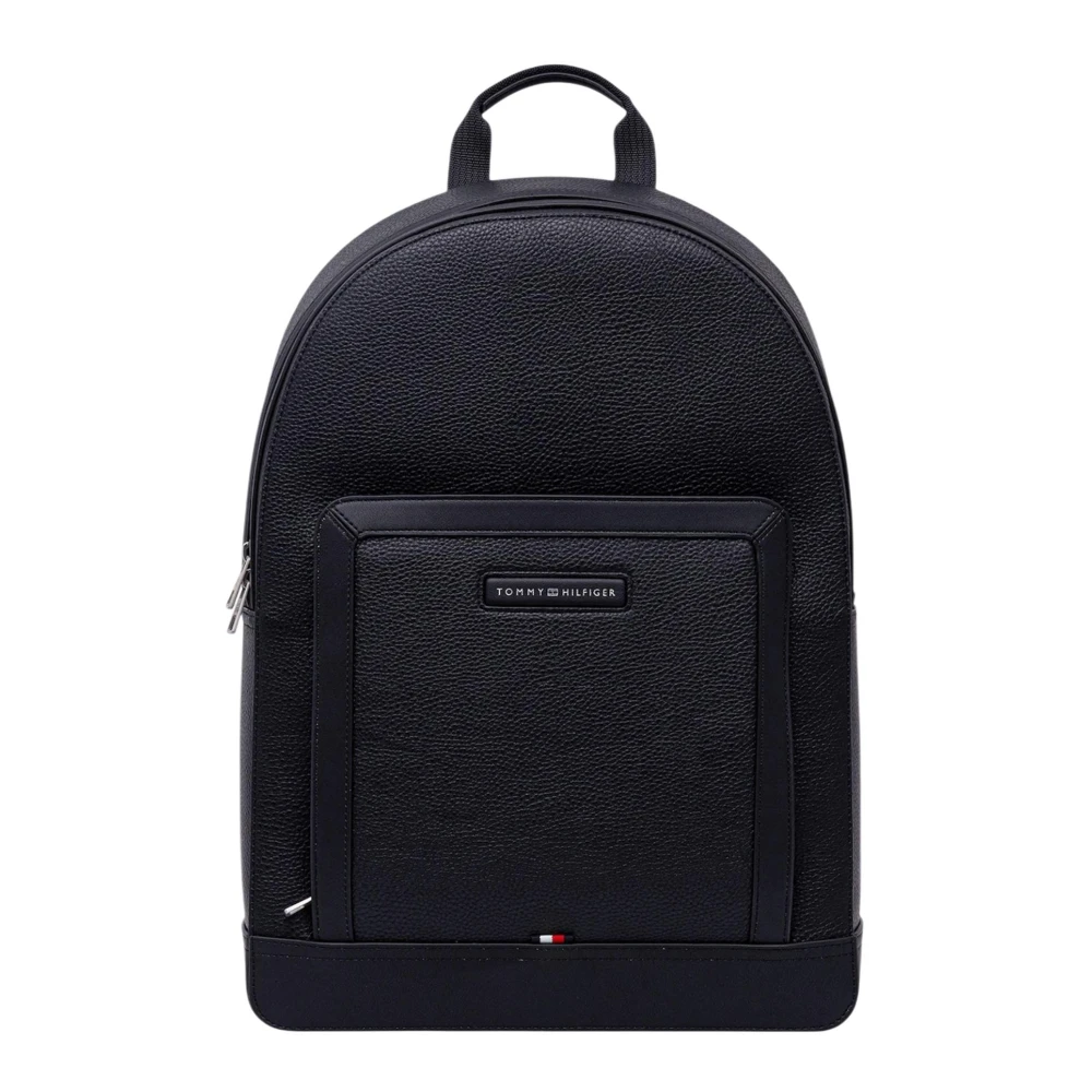 Tommy Hilfiger Men's Blue Th Central Dome Backpack - Backpacks - One Size - Bags