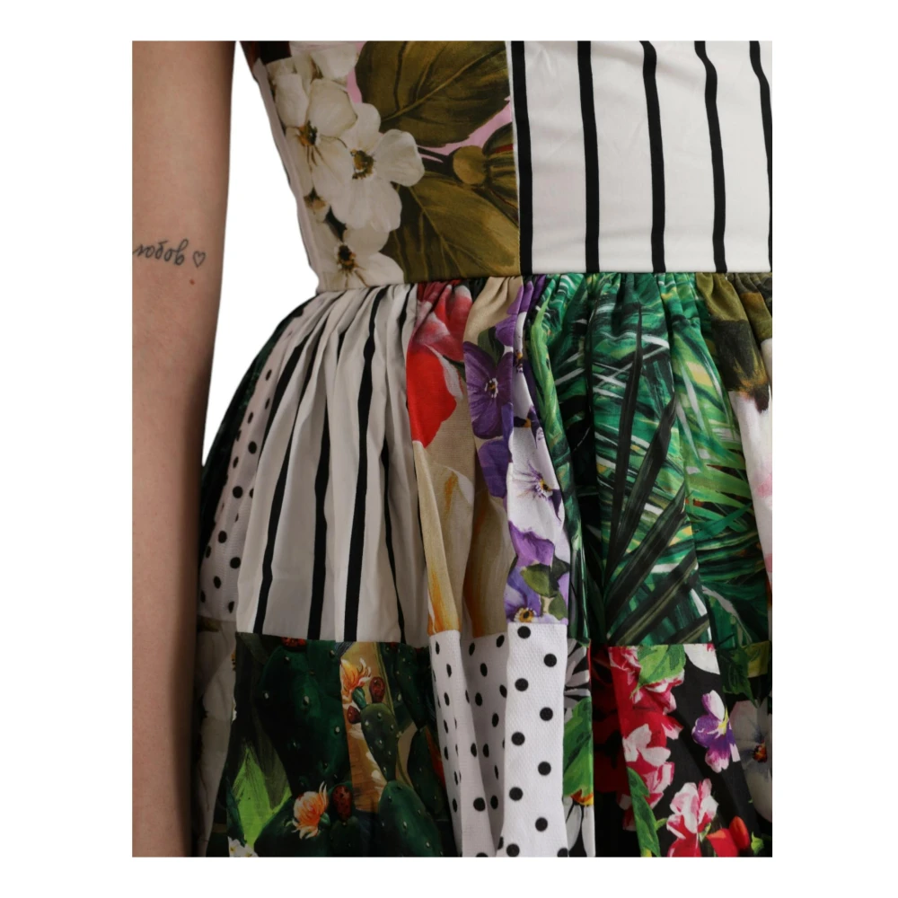 Dolce & Gabbana Bloemenprint A-lijn Mini Jurk Multicolor Dames