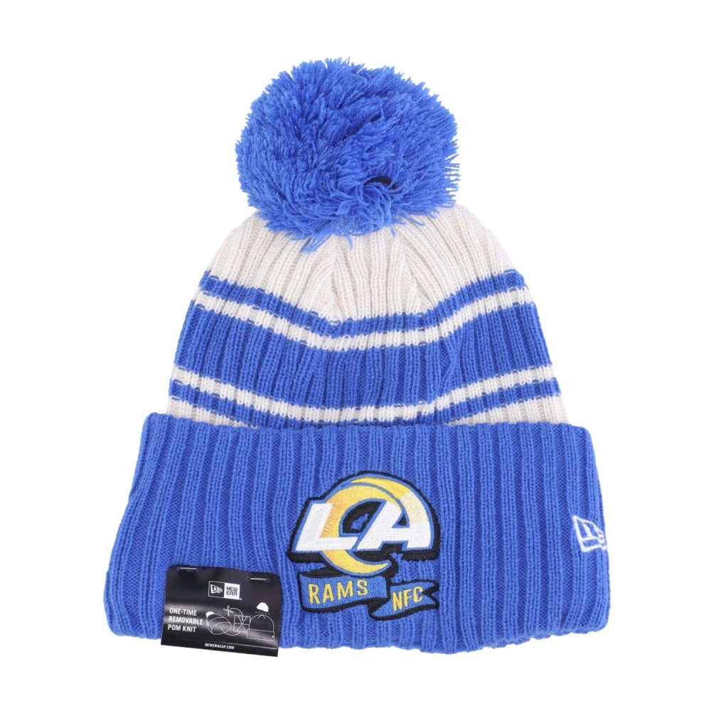 New Era Men's Blue Los Angeles Rams Pom Pom Beanie