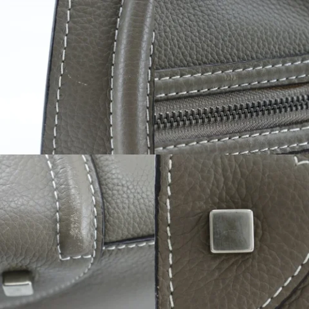 Celine Vintage Pre-owned Fabric handbags Gray Dames