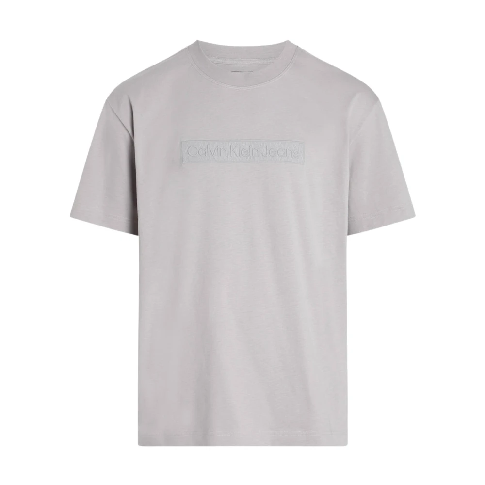 Calvin Klein Jeans Heren Geborduurd T-shirt Gray Heren