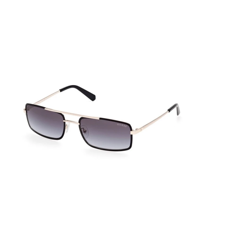 Guess Men's Black Sunglasses, 58 Mm, Narrow Aviator Sunglasses