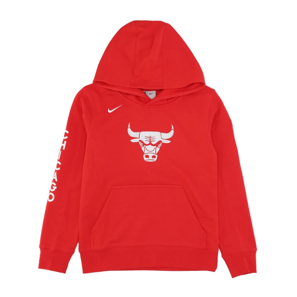 Nike Teamkleuren Club Fleece Hoodie Red Heren