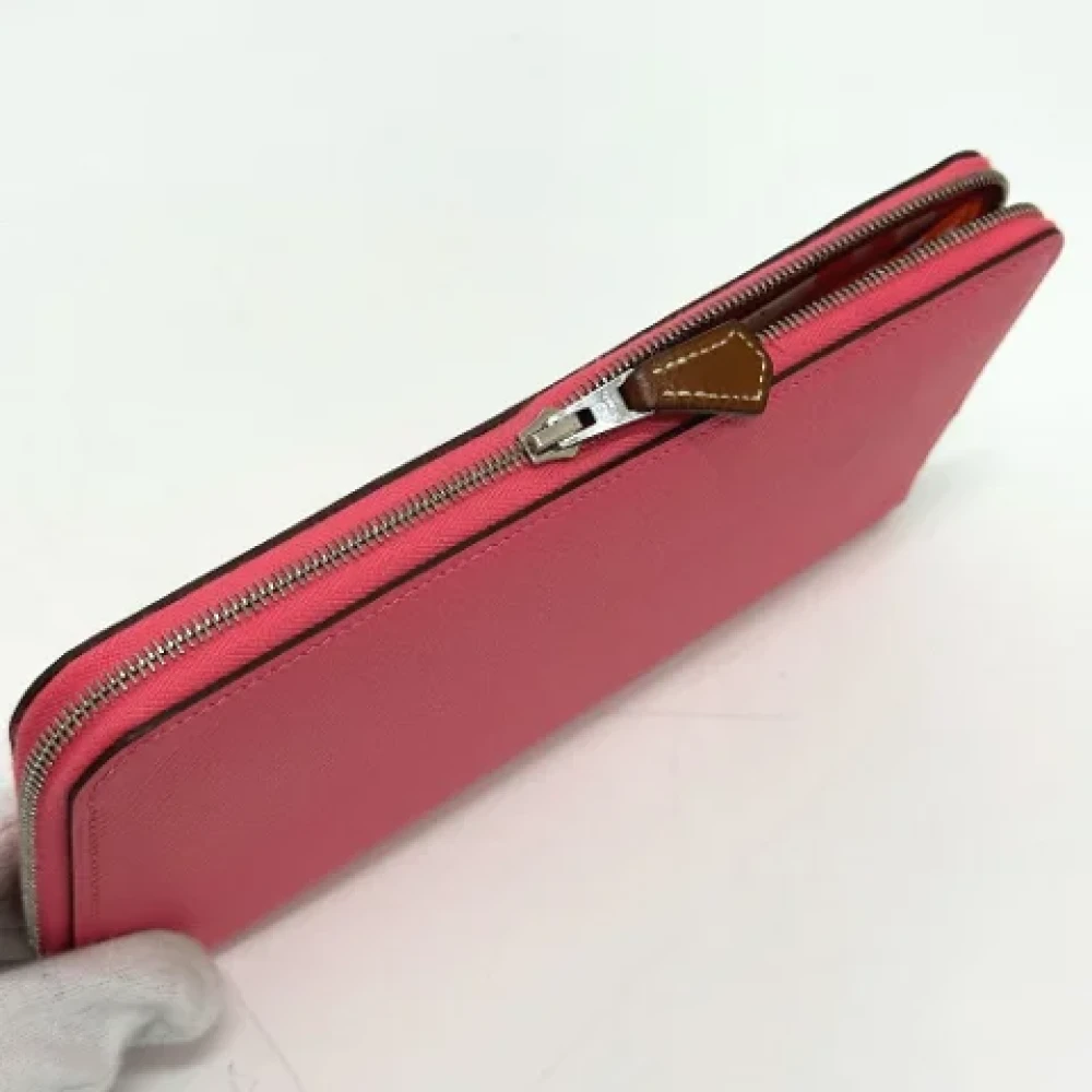 Hermès Vintage Pre-owned Leather wallets Pink Dames