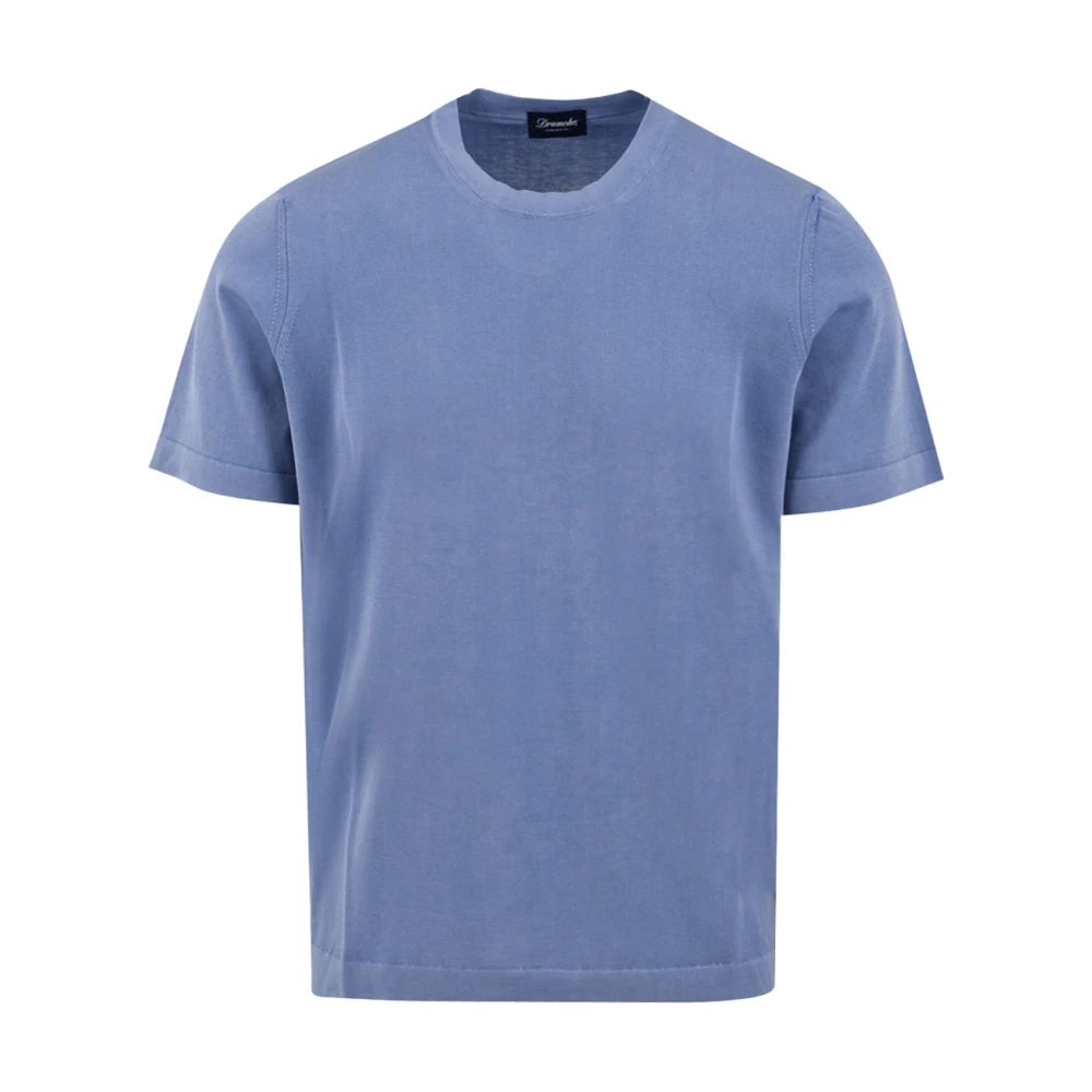 Drumohr Lichtblauw T-shirt en Polo Blue Heren