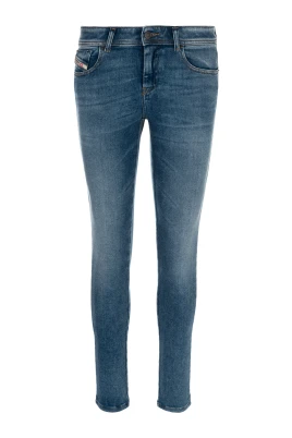 Slim Fit Dragkedja Stretch Jeans